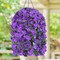 Artificial Hanging Flowers for Outdoors, Fake Hanging Plants with Baskets, Silk Faux Flowers UV Resistant for Planters Home Patio Porch Spring Outside Decorations